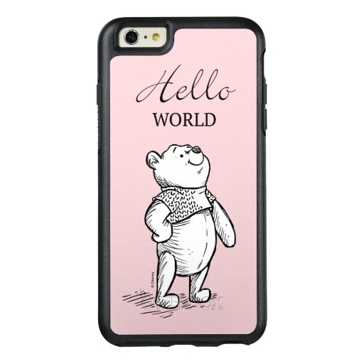 Winnie the Pooh | Hello World Quote OtterBox iPhone 6/6s Plus Case