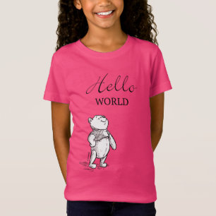 Winnie the Pooh Hello World Quote T-Shirt