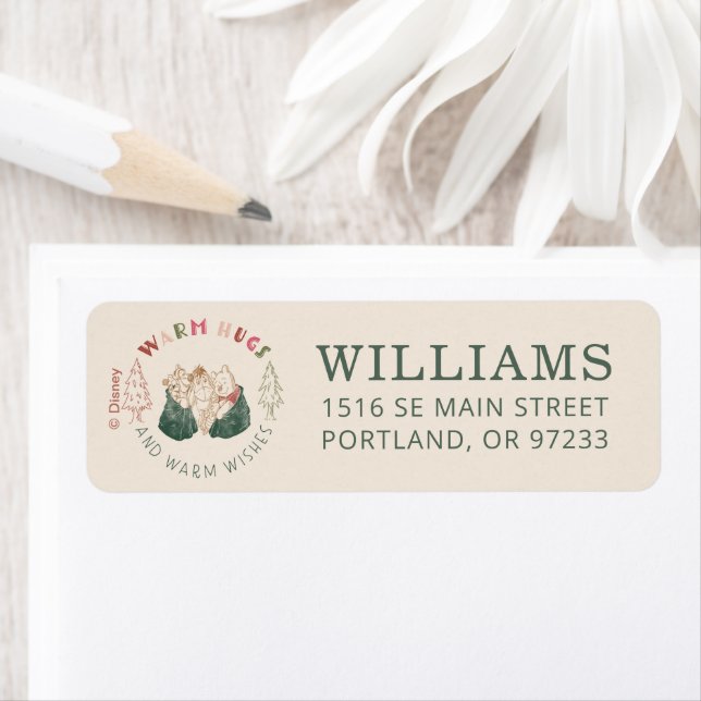 Winnie the Pooh | Holiday Wishes Label (Insitu)