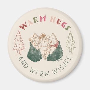 Winnie the Pooh Holiday Wishes Magnet