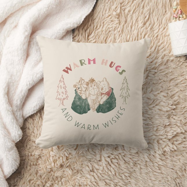 Winnie the Pooh | Holiday Wishes Throw Pillow (Blanket)
