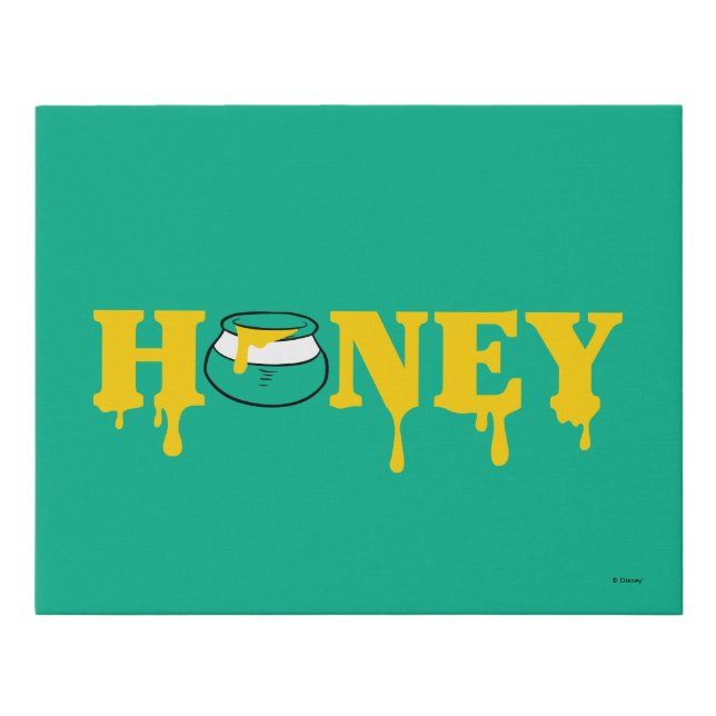 Winnie the Pooh | Honey Faux Canvas Print (Front)