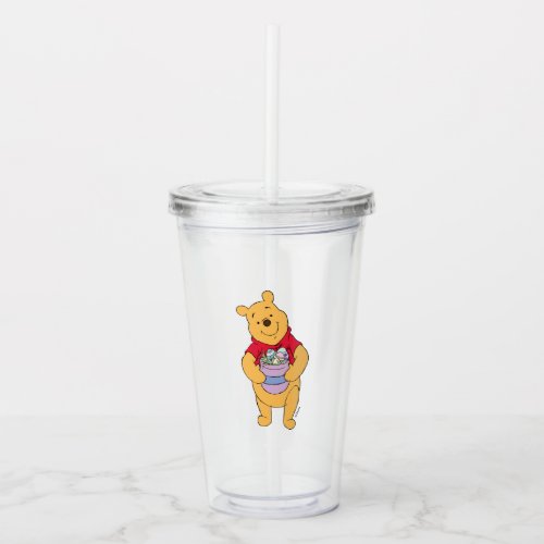 Winnie the Pooh  Honey Pot Full of Easter Eggs Acrylic Tumbler