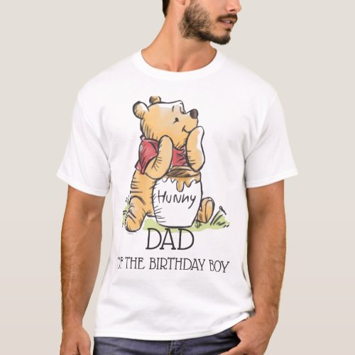 Winnie the Pooh Hunny Dad Birthday T-Shirt