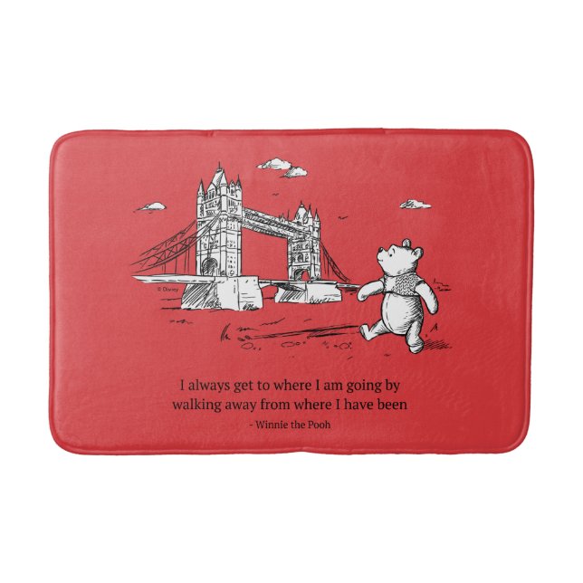 Winnie the Pooh | I Always Get to Where I Am Going Bath Mat (Front)