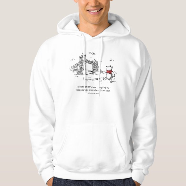 Winnie the Pooh | I Always Get to Where I Am Going Hoodie (Front)