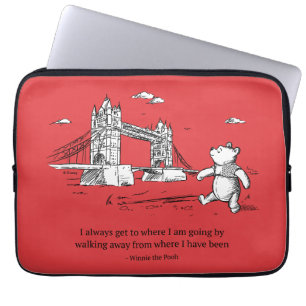 Winnie the Pooh I Always Get to Where I Am Going Laptop Sleeve
