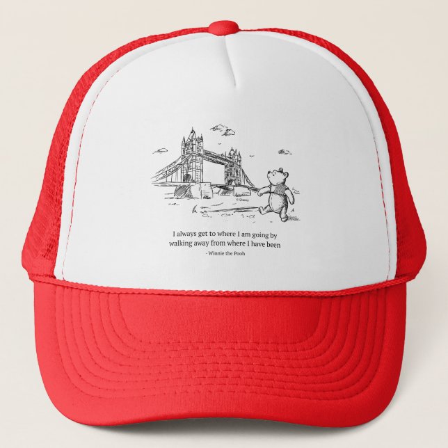 Winnie the Pooh | I Always Get to Where I Am Going Trucker Hat (Front)