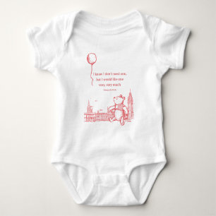 Winnie the Pooh   I Know I Don't Need One Quote Baby Bodysuit