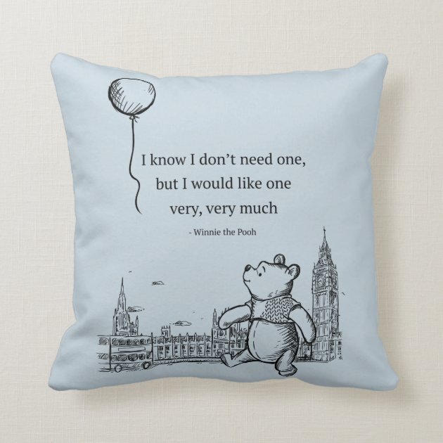 Winnie the pooh quote pillow clearance