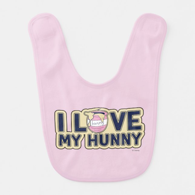 Winnie The Pooh | I Love My Hunny Bib (Front)