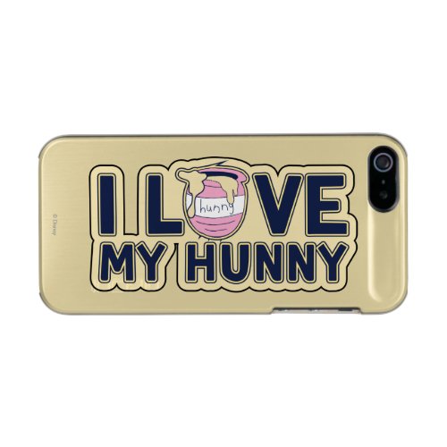 Winnie The Pooh  I Love My Hunny Metallic iPhone SE55s Case