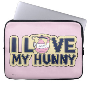 Winnie The Pooh I Love My Hunny Laptop Sleeve