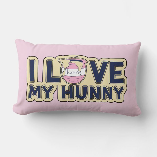 Winnie The Pooh | I Love My Hunny Lumbar Pillow (Front)