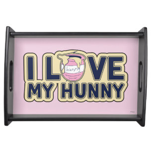 Winnie The Pooh I Love My Hunny Serving Tray