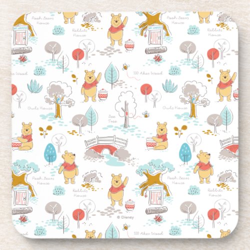 Winnie the Pooh  In the Hundred Acre Wood Beverage Coaster