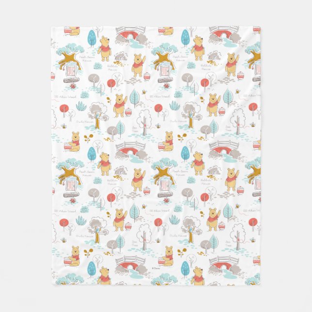Winnie the Pooh | In the Hundred Acre Wood Fleece Blanket (Front)