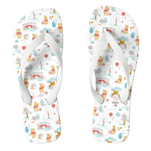 Winnie the Pooh In the Hundred Acre Wood Flip Flops
