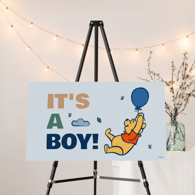 Winnie the Pooh "It's a Boy" Baby Shower Foam Board (In Situ (Stand))