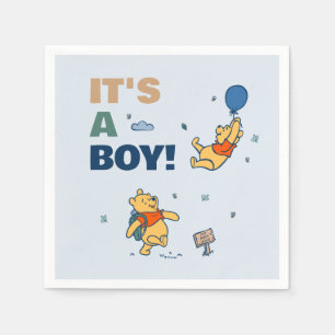 Winnie the Pooh It's a Boy Baby Shower Napkins