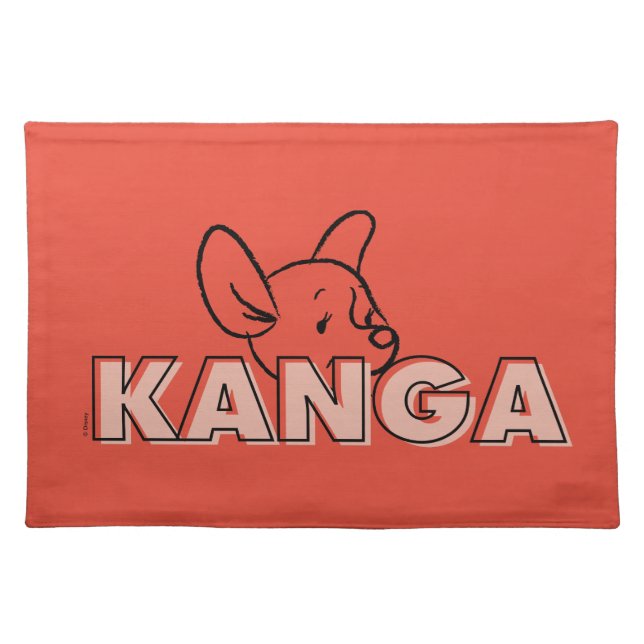 Winnie the Pooh | Kanga Peek-A-Boo Cloth Placemat (Front)