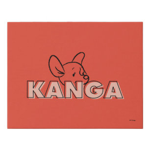 Winnie the Pooh   Kanga Peek-A-Boo Faux Canvas Print