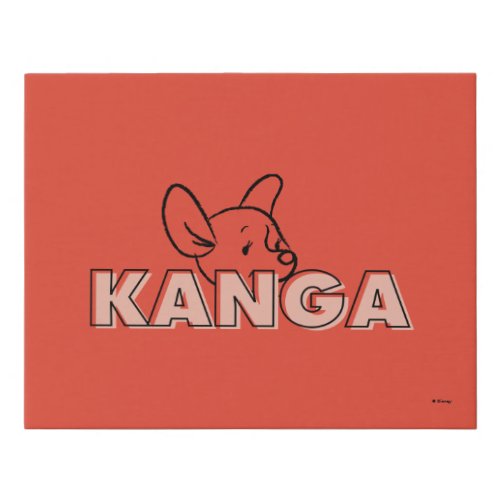 Winnie the Pooh  Kanga Peek_A_Boo Faux Canvas Print