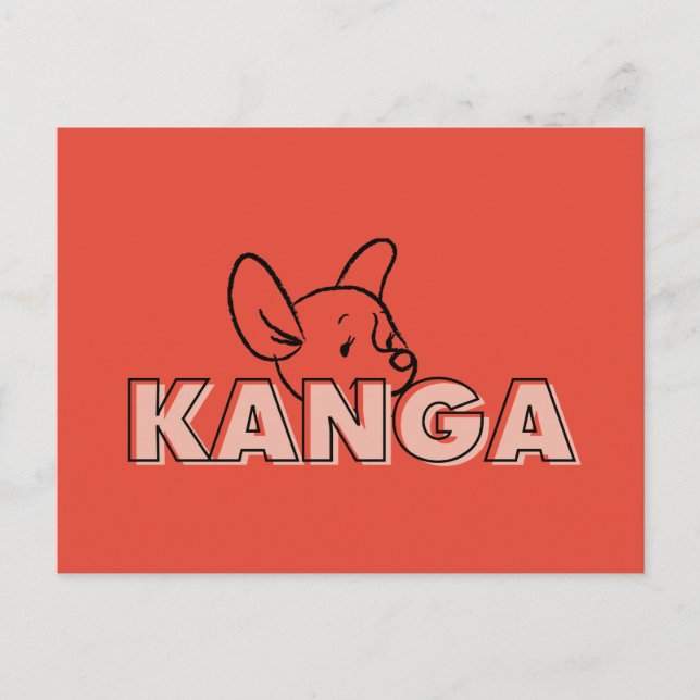 Winnie the Pooh | Kanga Peek-A-Boo Postcard (Front)