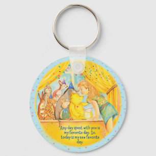 Winnie The Pooh Keychain - girls keyring