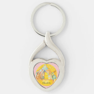 Winnie the Pooh Keyring - Personalise with name.