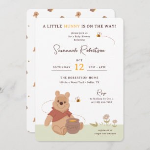 Winnie the Pooh Little Hunny Baby Shower Invitation