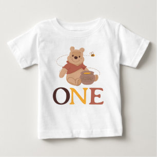 Winnie the Pooh Little Hunny First Birthday  Baby T-Shirt