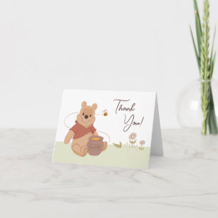 Winnie the Pooh Little Hunny First Birthday Thank You Card