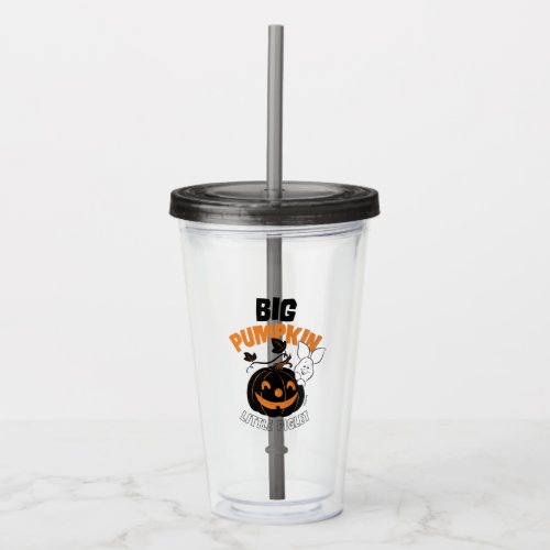 Winnie the Pooh  Little Piglet Big Pumkin Acrylic Tumbler