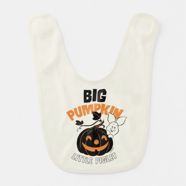 Winnie the Pooh | Little Piglet Big Pumkin Baby Bib (Front)