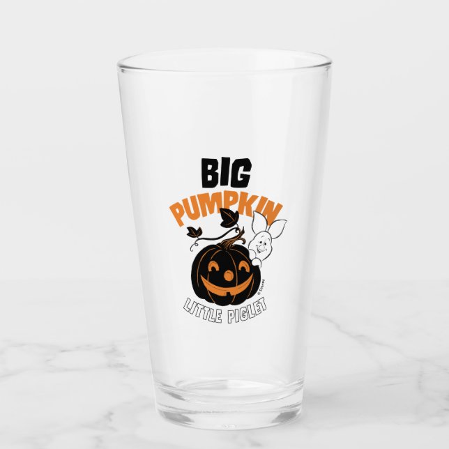 Winnie the Pooh | Little Piglet Big Pumkin Glass (Front)