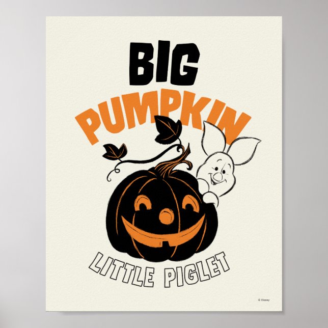 Winnie the Pooh | Little Piglet Big Pumkin Poster (Front)