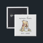 Winnie the Pooh | Mama Bear - New Mom Button<br><div class="desc">Calling all Mama Bears! This adorable button features Disney's iconic Winnie the Pooh and the script text "Mama Bear" above him. But that's not all - personalize it just for you with the year you became a Mama!</div>