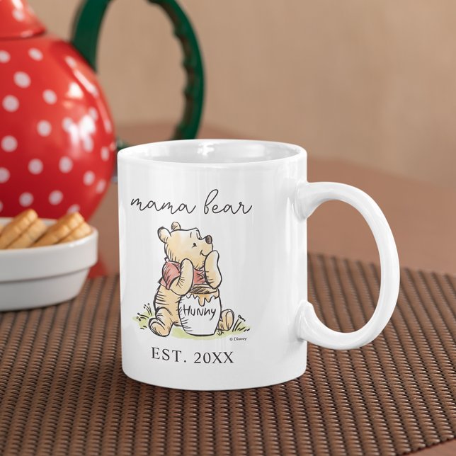 Winnie the Pooh | Mama Bear - New Mom Coffee Mug (Mug on table)