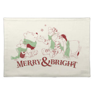 Winnie the Pooh   Merry & Bright Cloth Placemat