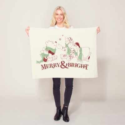 Winnie the Pooh | Merry &amp; Bright Fleece Blanket