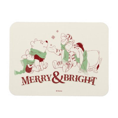 Winnie the Pooh | Merry &amp; Bright Magnet