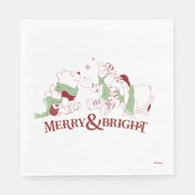 Winnie the Pooh | Merry &amp; Bright Napkins