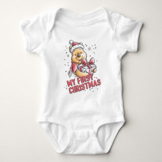 Winnie the Pooh | My First Christmas Baby Bodysuit