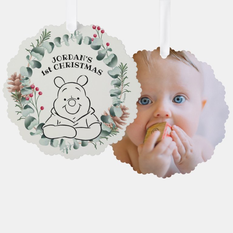 Winnie the Pooh | My First Christmas  Ornament Card