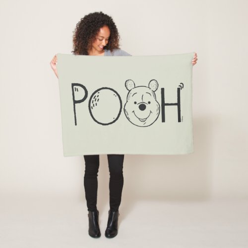 Winnie the Pooh Name Fleece Blanket