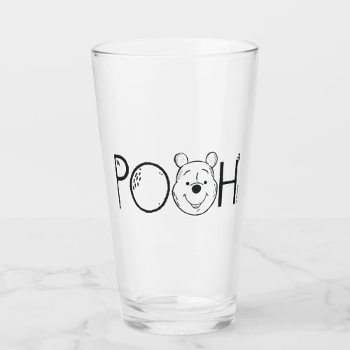 Winnie the Pooh Name Glass