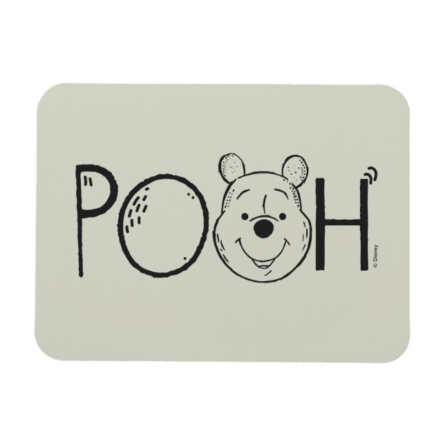 Winnie the Pooh Name Magnet (Horizontal)