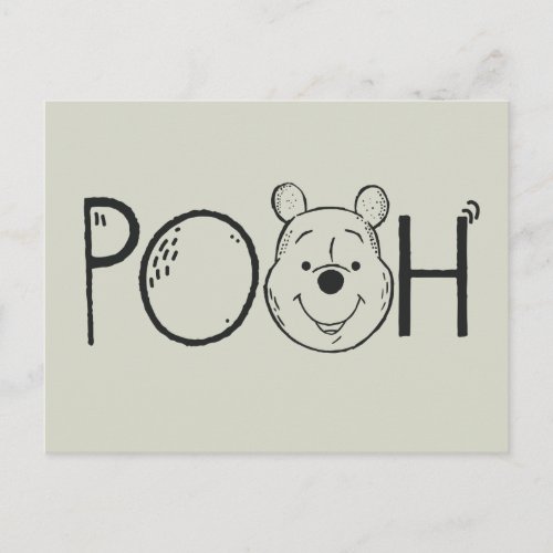 Winnie the Pooh Name Postcard