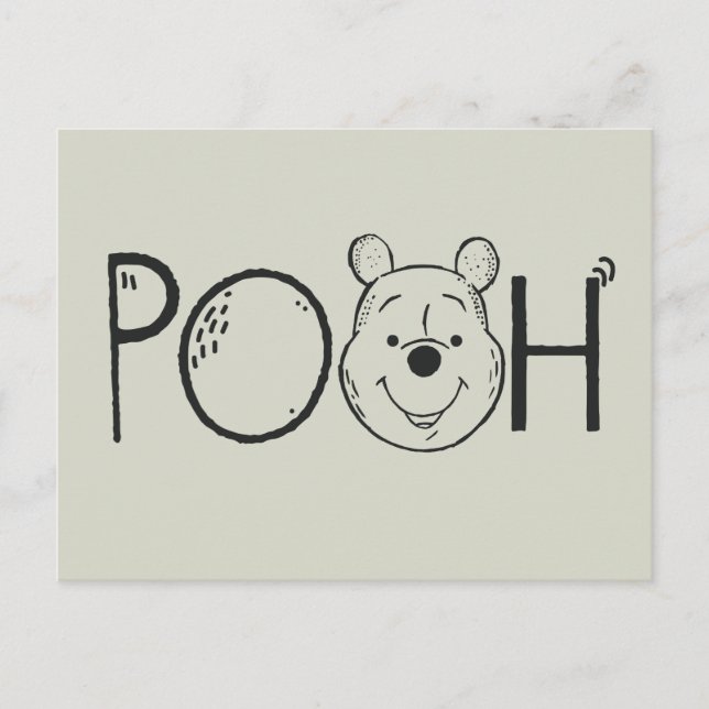 Winnie the Pooh Name Postcard (Front)